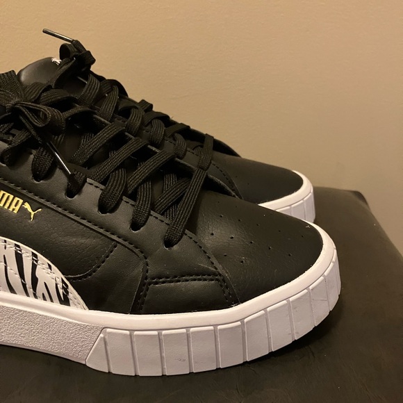 Girls Blk/white/pink puma sneaker - Picture 6 of 15